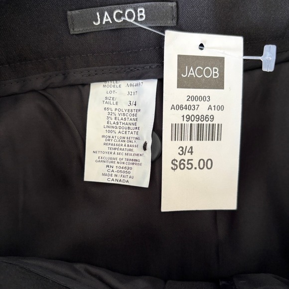 Jacob Women's Size 5/6 Pencil Skirt Business Chic Office Staple Black Feminine - Picture 5 of 8